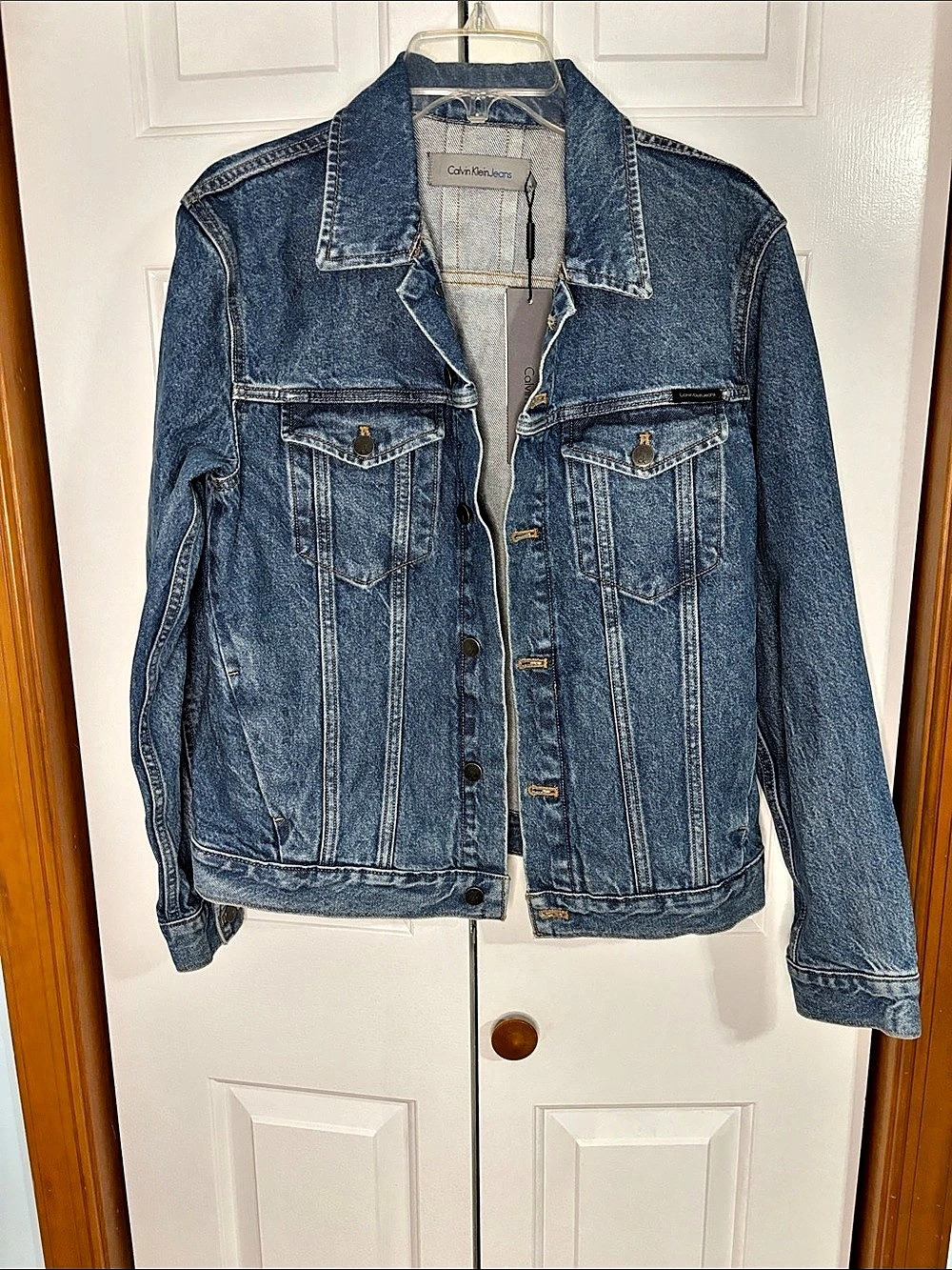 Calvin Klein Jeans Classic Denim Trucker Jacket Blue